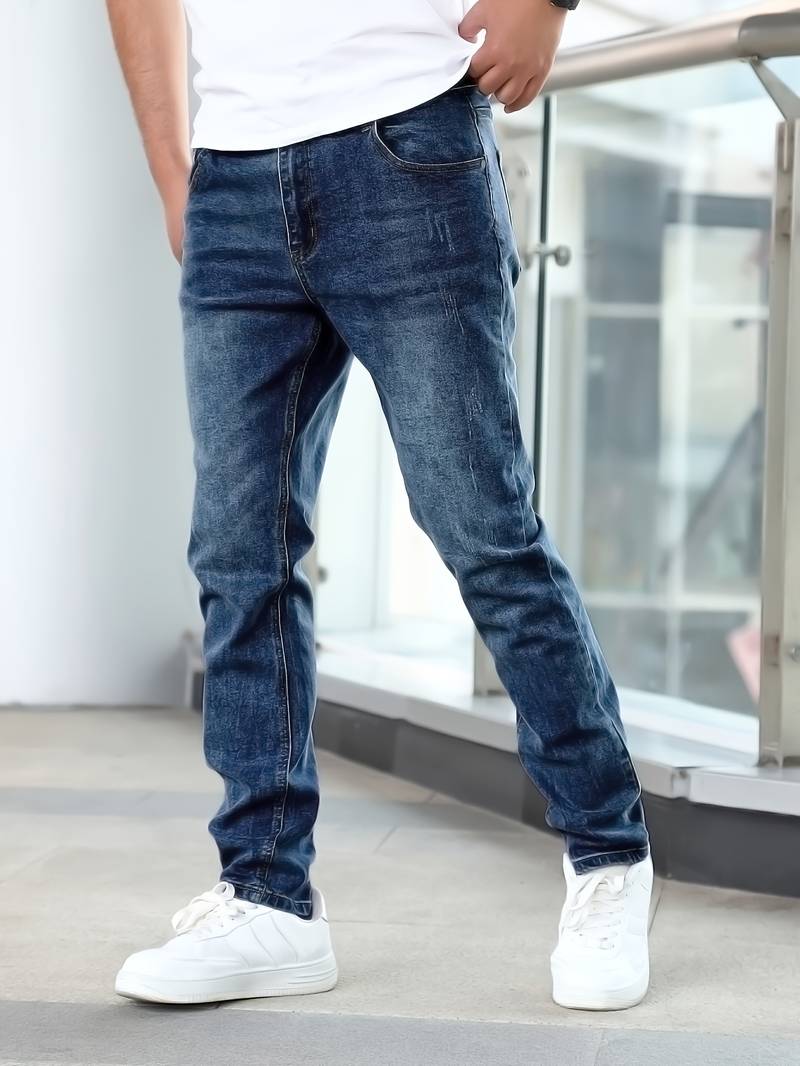 Jacob – lässige jeans mit mittlerem stretchanteil für herren