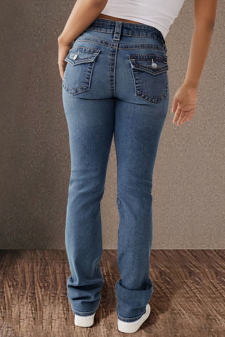 Chloey | Gerade geschnittene Jeans für Damen