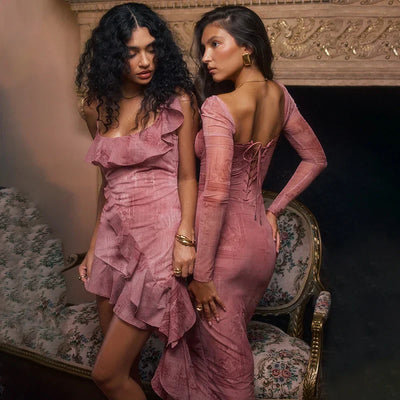 Livaa | Elegantes Pinkes Kleid Für Besondere Anlässe