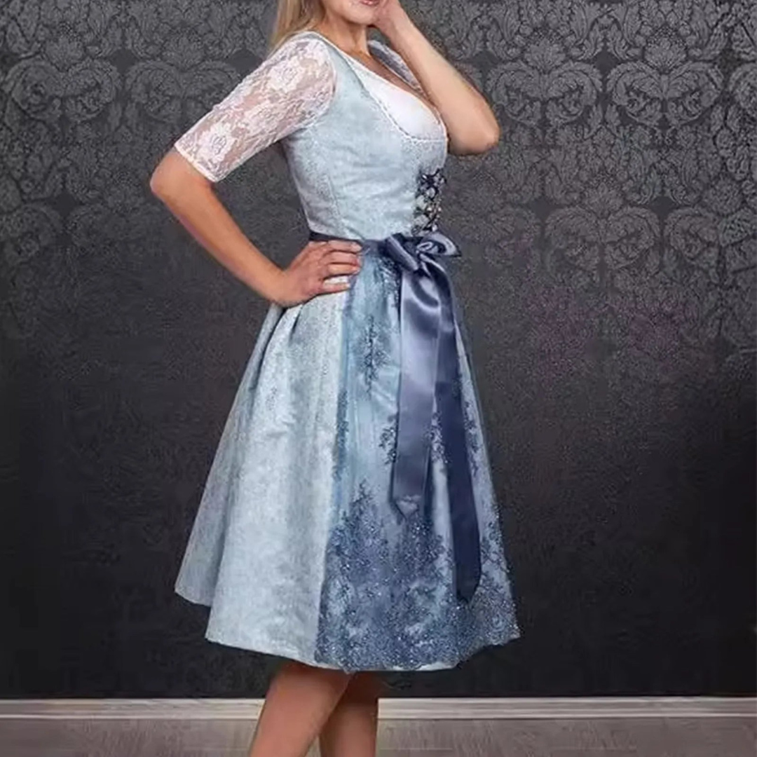 Melania | Damen Klassisches Oktoberfest Dirndl Kleid | 2024