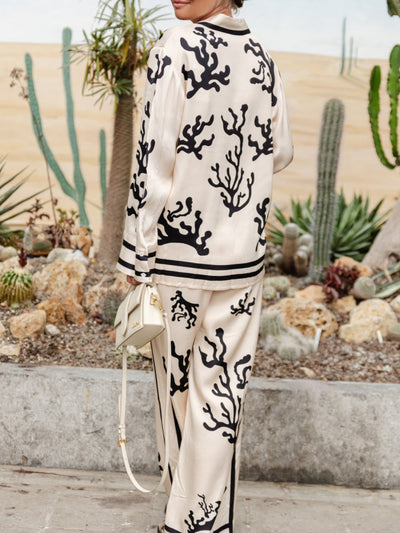 Vivian | Elegantes set aus bluse und hose