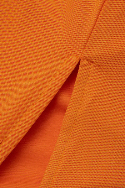 Orange Cami Midikleid mit Spitzenbesatz