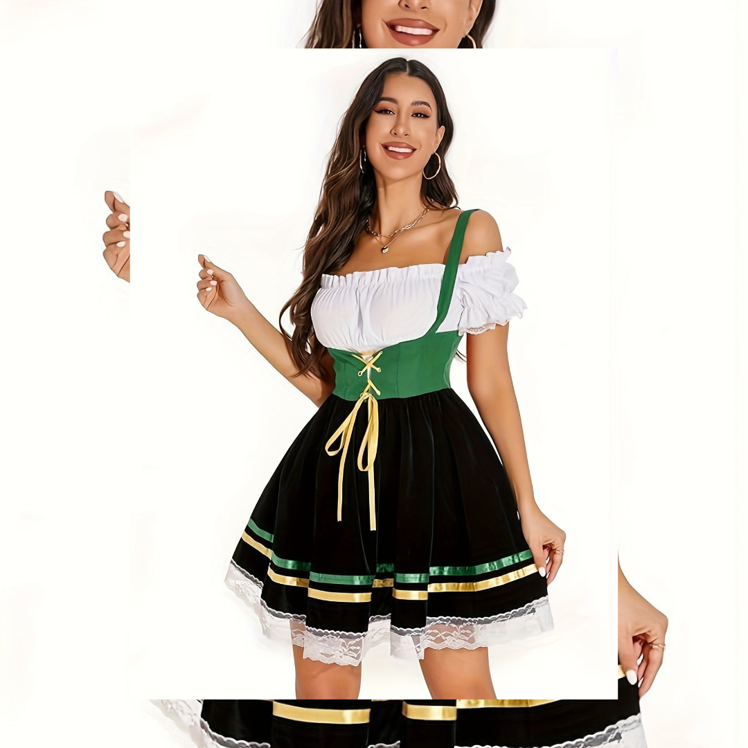 Ilselina | Damen Elegante Oktoberfest Dirndl Kleid | 2024