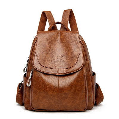 Xanau | Robuster Leder-Rucksack Für Damen