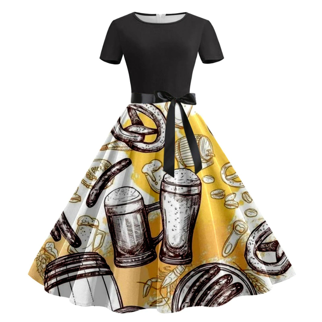 Elisabetha | Damen Schwarz Oktoberfest Dirndl Kleid | 2024