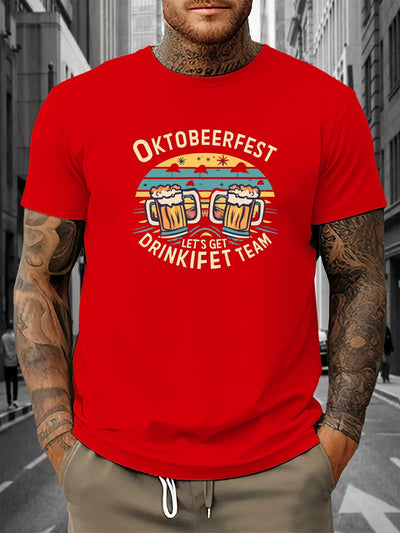Hendrix | Herren Casual T-Shirt mit Oktoberfest-Aufdruck