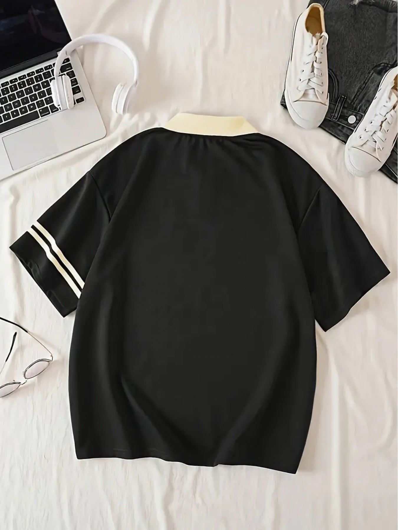 Evie | Lockeres Polo-T-Shirt mit Deutschland-Aufdruck für Damen zur Fußball-EM 2024