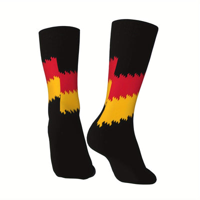 Gene | Paar Fußballsocken für Herren mit Deutschlandflaggenmuster für die EM 2024