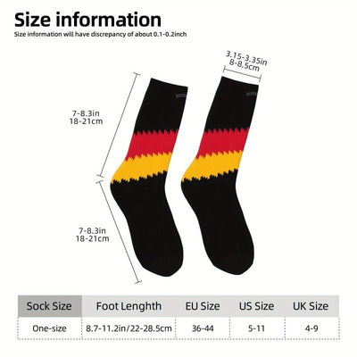 Gene | Paar Fußballsocken für Herren mit Deutschlandflaggenmuster für die EM 2024