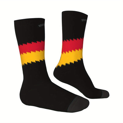 Gene | Paar Fußballsocken für Herren mit Deutschlandflaggenmuster für die EM 2024