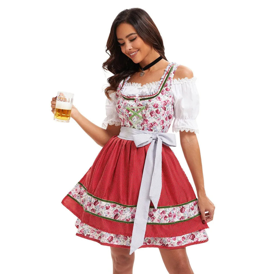 Petreya | Damen Elegantes Oktoberfest Dirndl Kleid | 2024