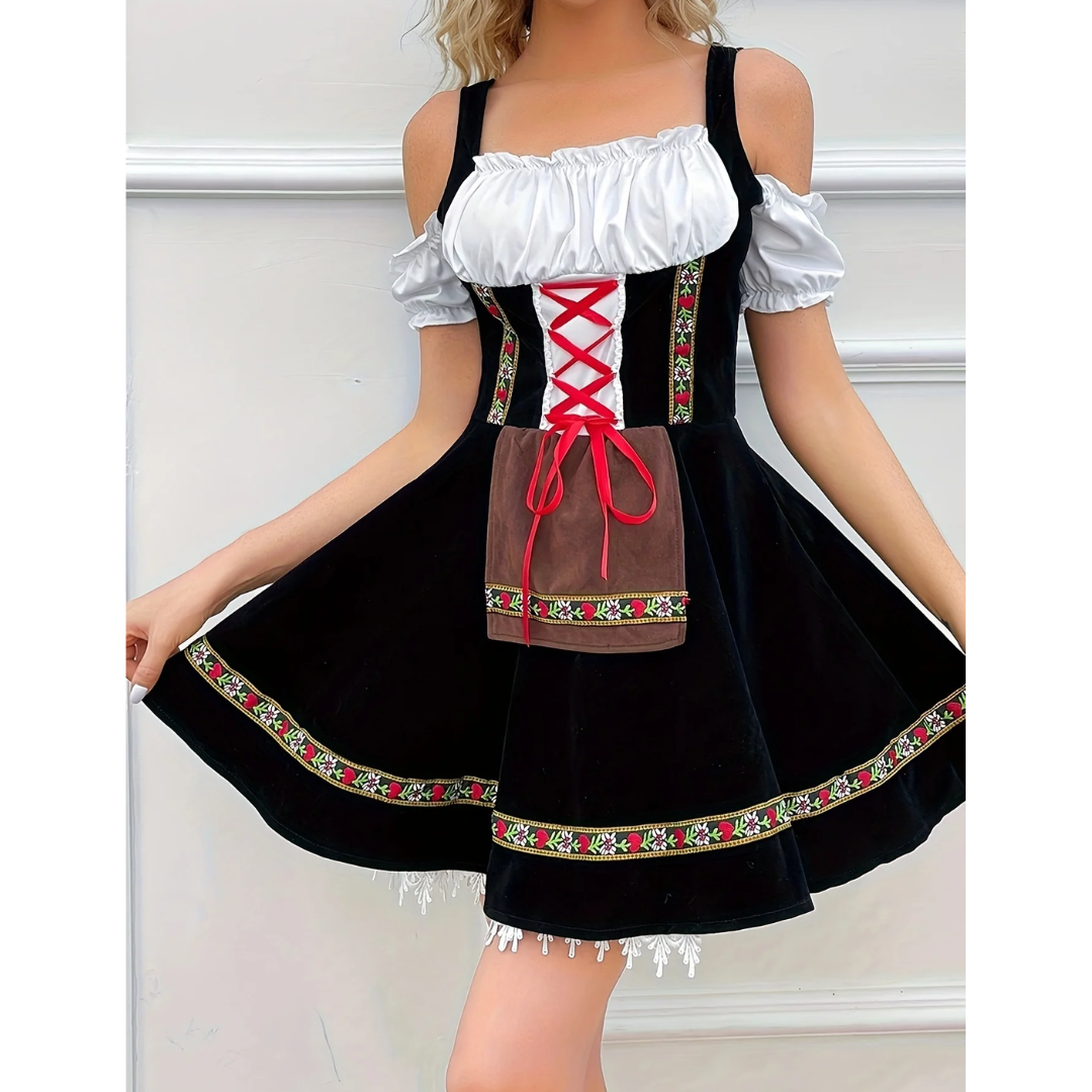 Sabinalin | Damen Elegantes Oktoberfest Dirndl Kleid | 2024