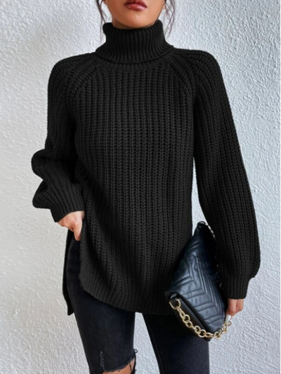 Fazedia | Gestrickter Rollkragenpullover