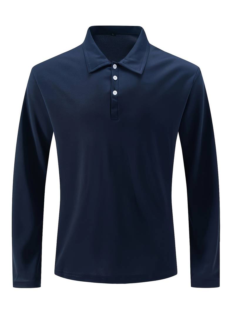 Joshua – bequemes stretch-langarm-golfshirt