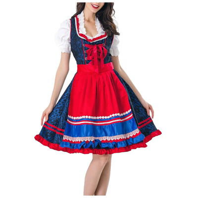 Elfriedelian | Damen Lebendiges Oktoberfest Dirndl Kleid | 2024