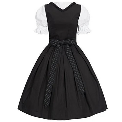 Lenani | Damen Schwarz Oktoberfest Dirndl Kleid | 2024