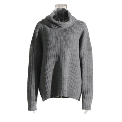 Ysara | Asymmetrischer Kragen Rippenpullover – Komfort und schlichter Stil