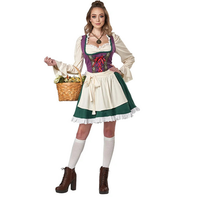 Magnusi | Damen Langarm Oktoberfest Dirndl Kleid | 2024