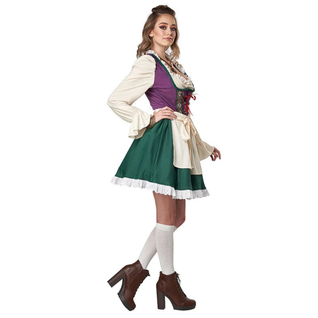 Magnusi | Damen Langarm Oktoberfest Dirndl Kleid | 2024