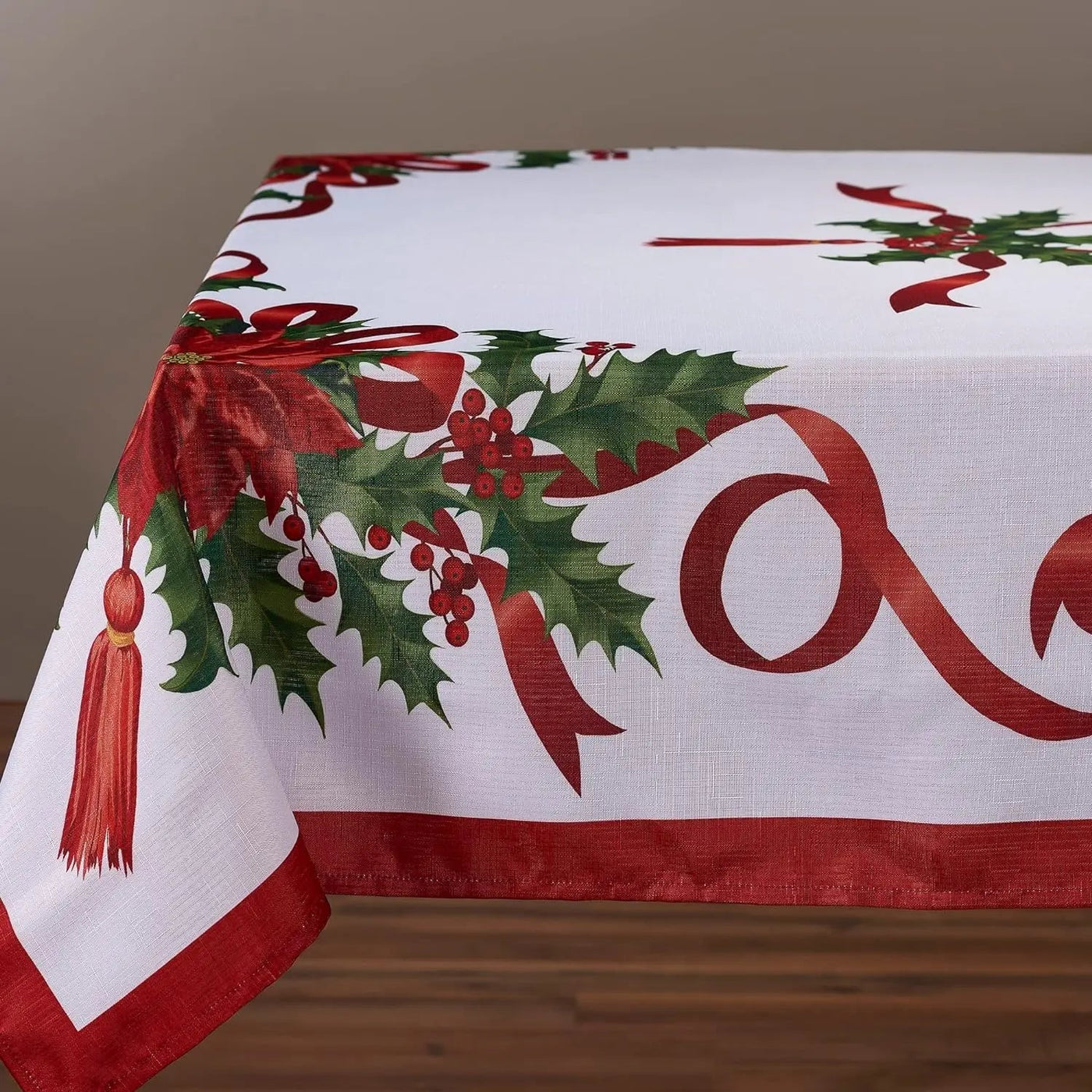 ChristmasTable™ – Tischtuch mit Weihnachtsbändchen | Urlaubskollektion