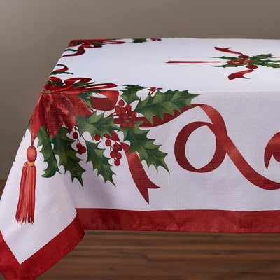 ChristmasTable™ – Tischtuch mit Weihnachtsbändchen | Urlaubskollektion