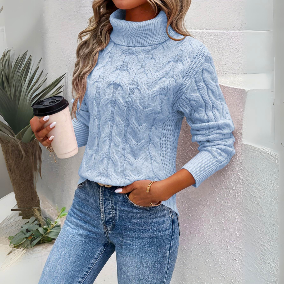 Hedda™ | Gestrickter Rollkragenpullover