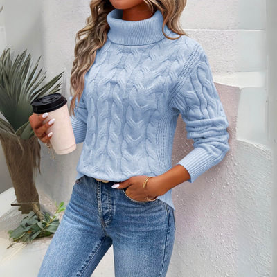 Hedda™ | Gestrickter Rollkragenpullover