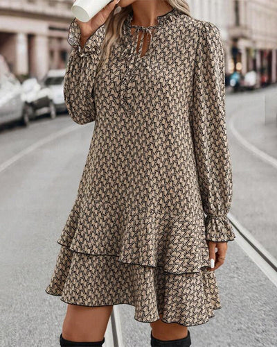Mathilde | Elegantes Langarmkleid Mit Fließender Passform