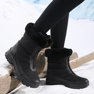 Dreilin | Wasserdichte Schneestiefel für Frauen mit Fleece-Futter, isoliert und warm