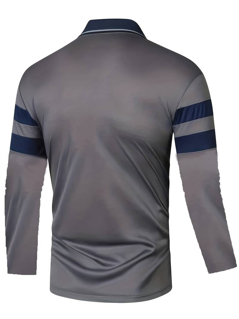 Christopher – lässiges colorblock-langarmshirt