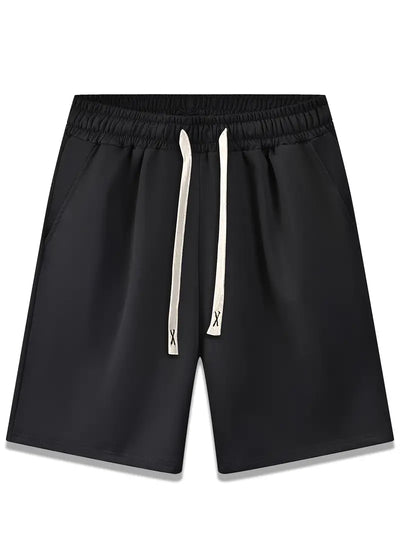 Anthony – 4-teiliges solides shorts-set mit kordelzug für herren