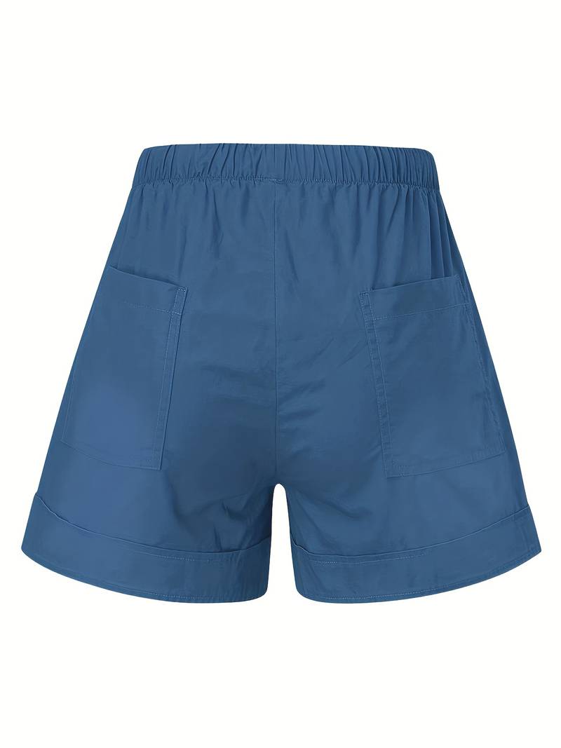 Emily – shorts mit elastischem bund und kordelzug für frühling/sommer