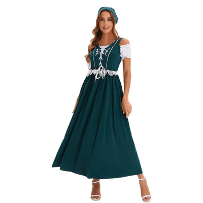 Malina | Damen Lange Oktoberfest Dirndl Kleid | 2024