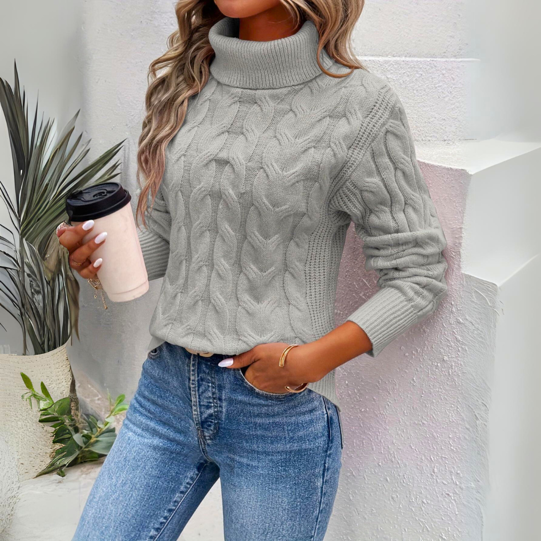 Hedda™ | Gestrickter Rollkragenpullover