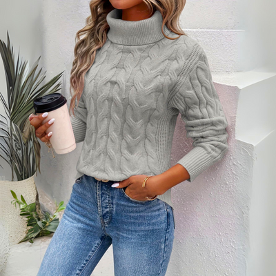 Hedda™ | Gestrickter Rollkragenpullover