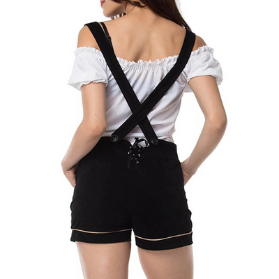 Ingridan | Damen Schwarz Oktoberfest Dirndl Tracht | 2024