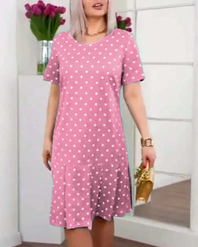 Alexis | Schlichtes und doch elegantes Polka Dot-Kleid für Damen