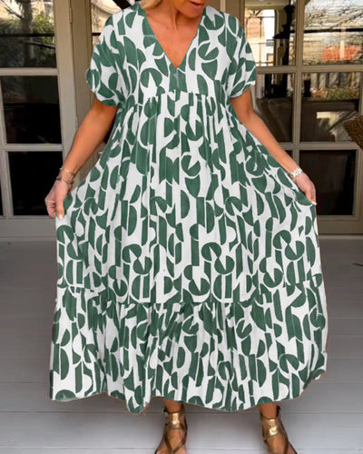 Nyssa | Damen Kleid mit V-Ausschnitt