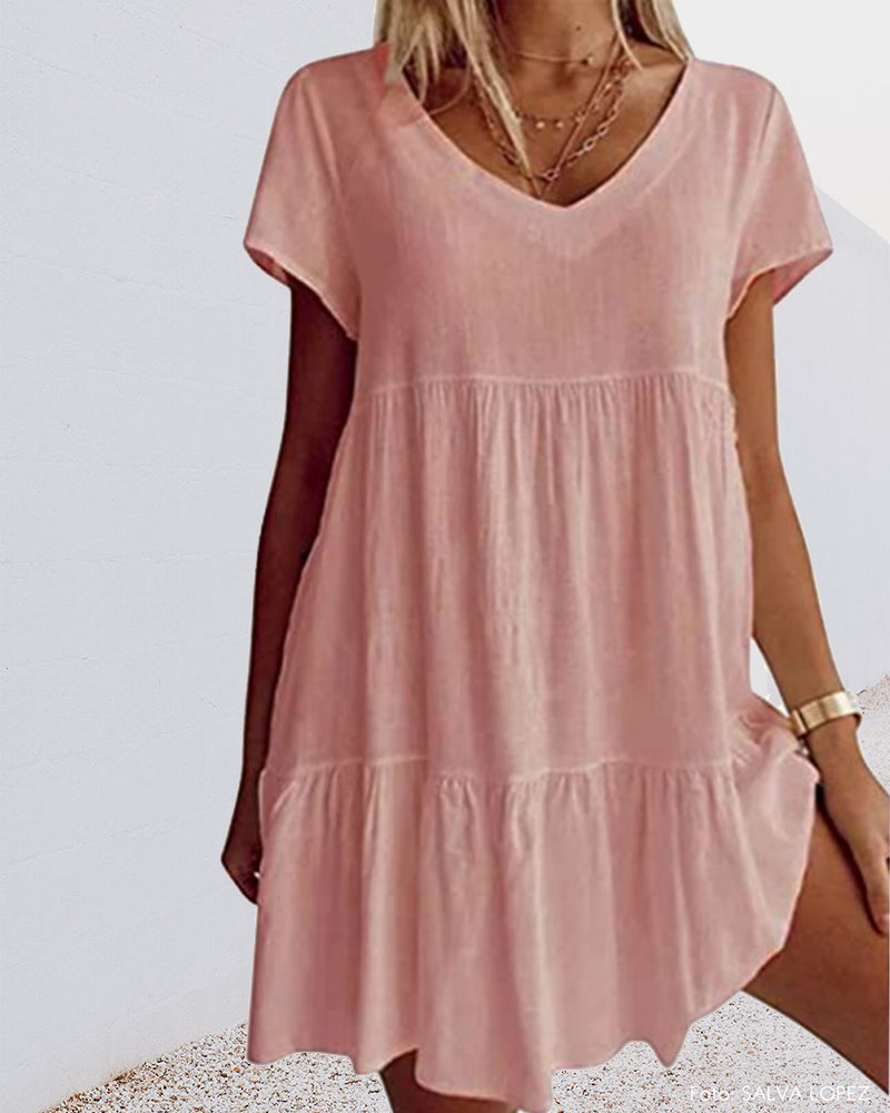 Carmi | Lässiges Kurzarmkleid für Damen