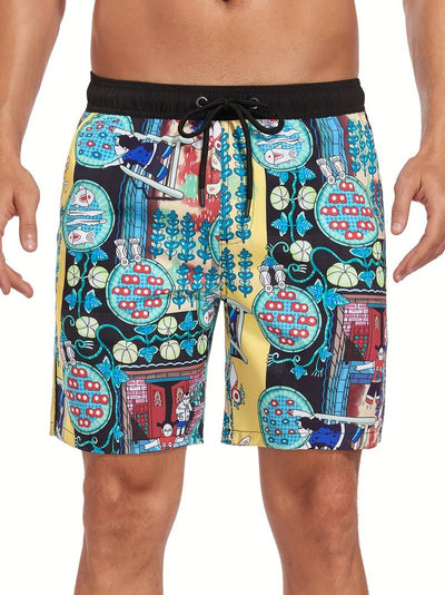 Lawrencius | Herren Strandshorts mit Innenshorts