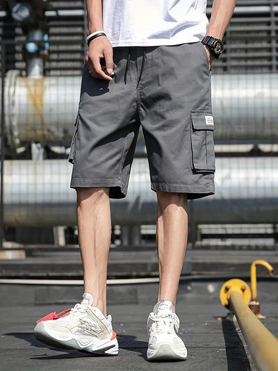 Logan – cargo-shorts mit mehreren taschen und kordelzug in der taille