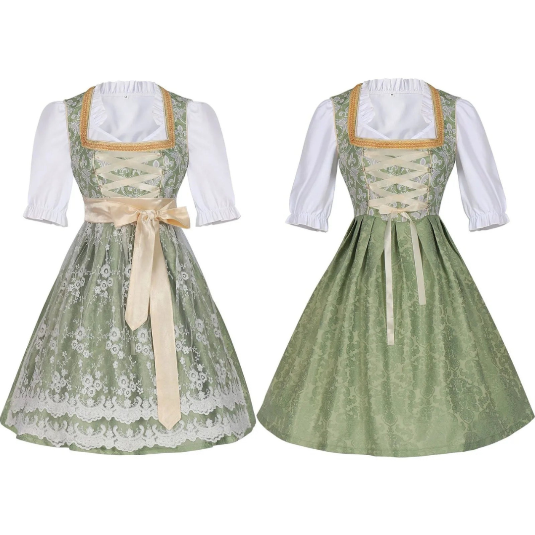 Lioran | Damen Charmant Oktoberfest Dirndl Kleid | 2024