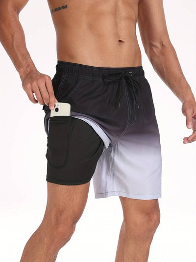 Lawrencius | Herren Strandshorts mit Innenshorts