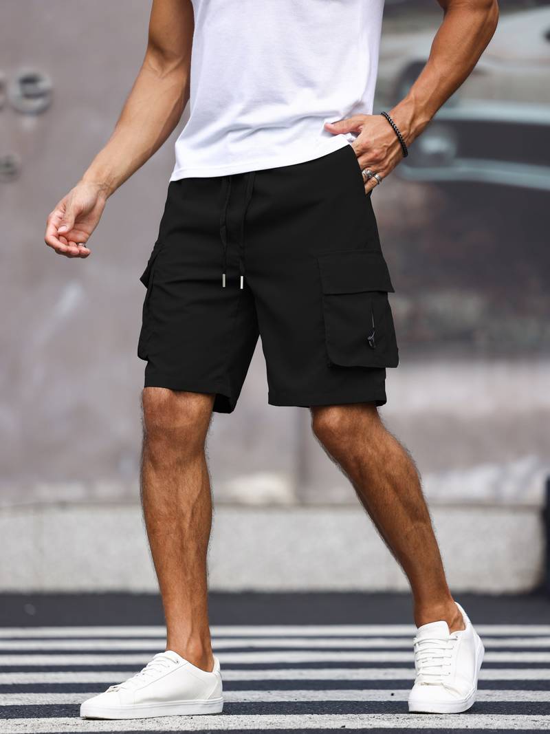 Jonathan – trendige herren-cargoshorts mit kordelzug