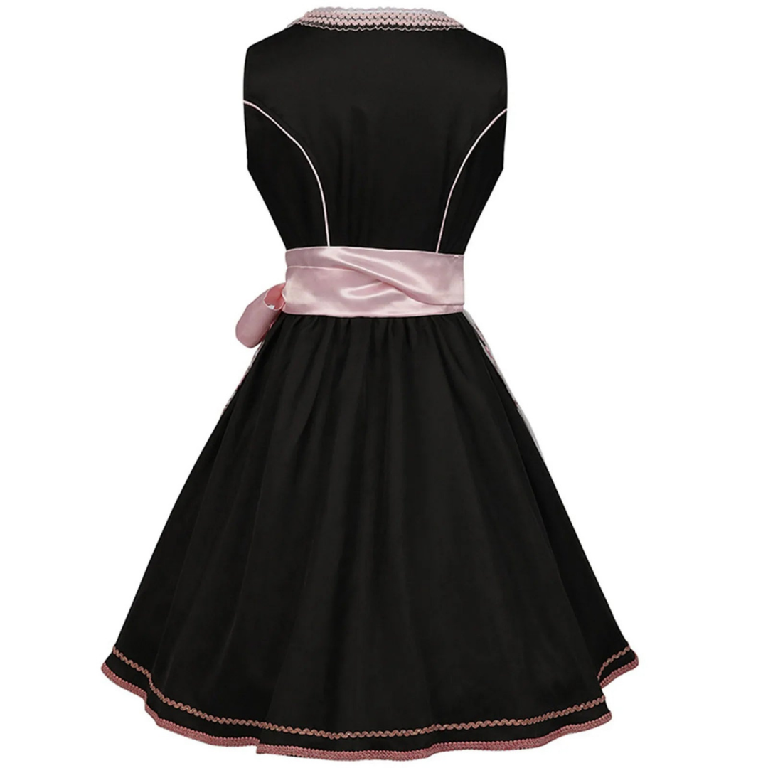 Fannyal | Damen Schwarz Oktoberfest Dirndl Kleid | 2024