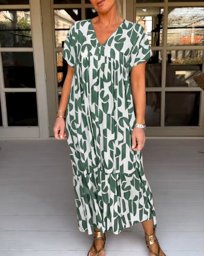 Nyssa | Damen Kleid mit V-Ausschnitt