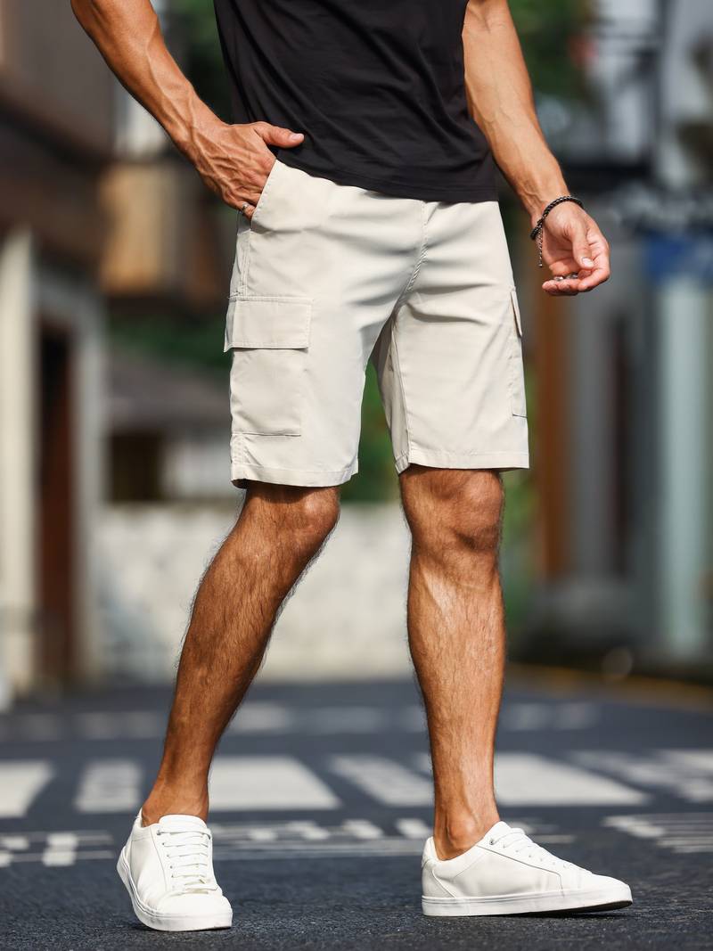 Jamie – lässige cargo-shorts mit taschen für herren