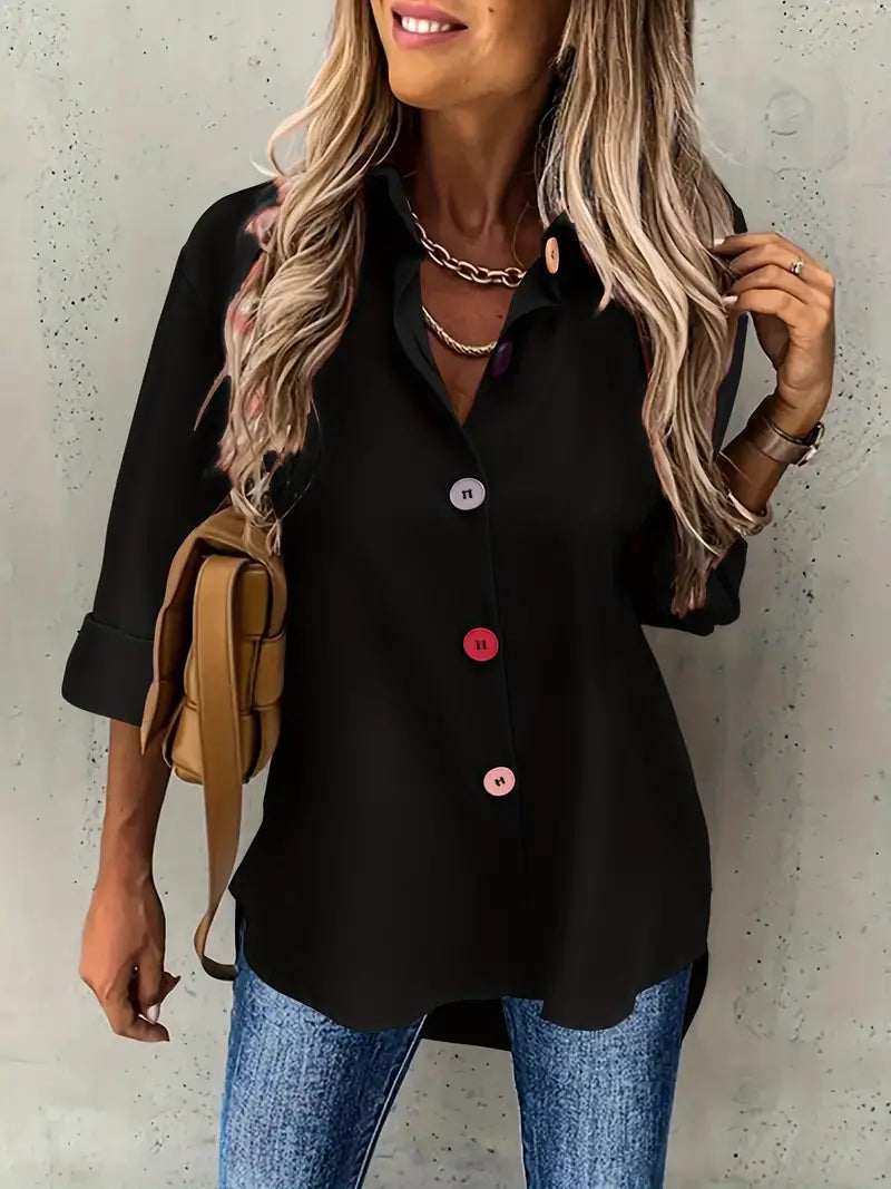 Sidney – lässige button-down-bluse