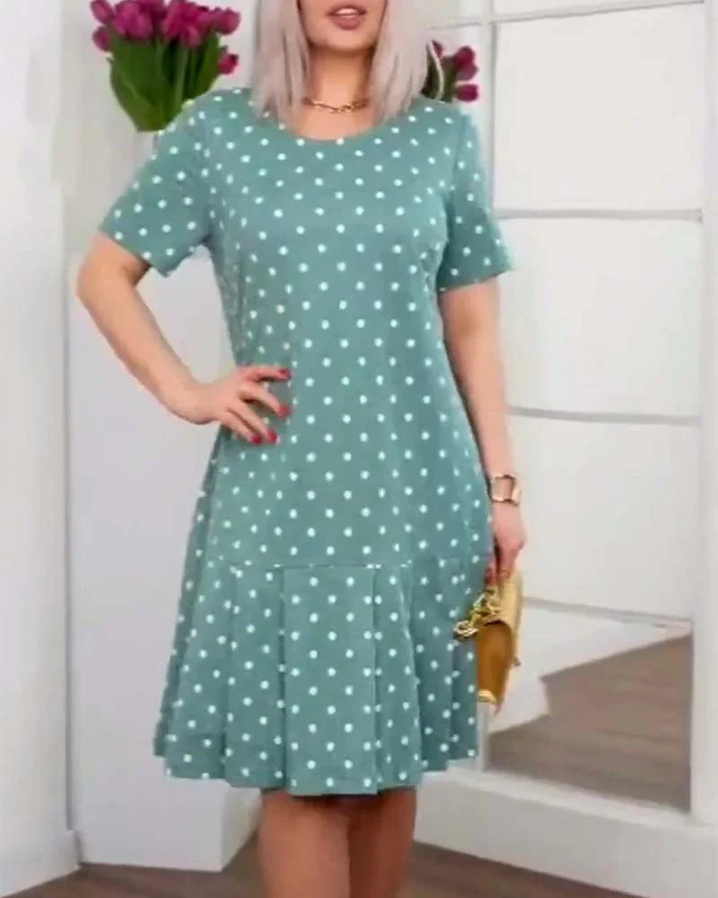 Alexis | Schlichtes und doch elegantes Polka Dot-Kleid für Damen