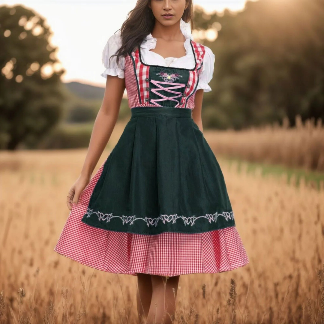 Katia | Damen Lebendig Oktoberfest Dirndl Kleid | 2024